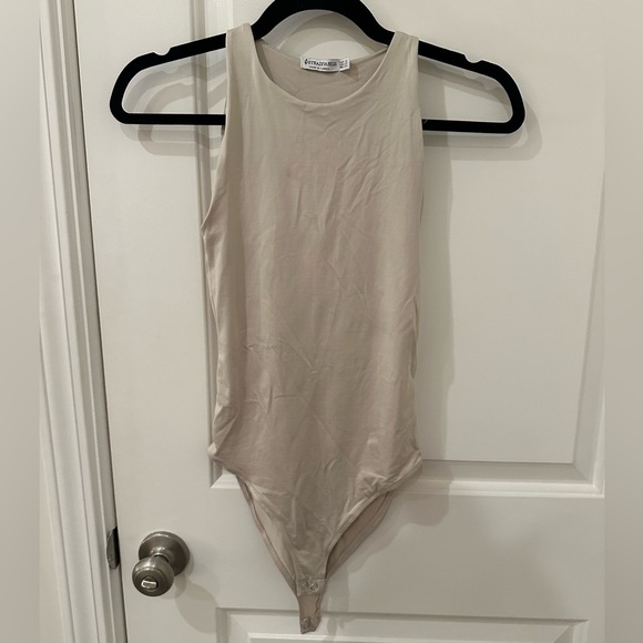 stradivarius Tops - Stradivarius Cream Colored Bodysuit - XS